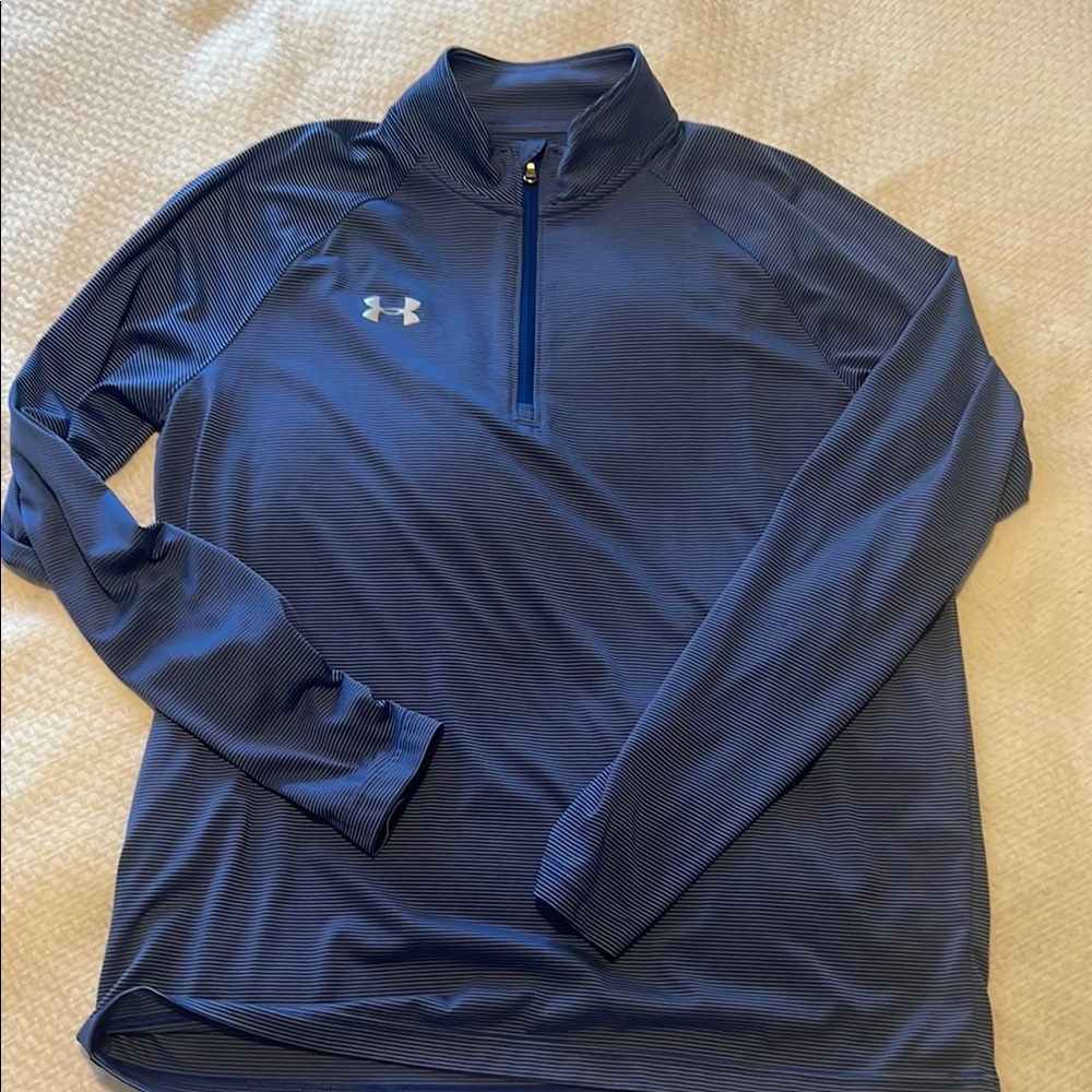 Under Armour Men's Blue Quarter-Zip Jacket Large